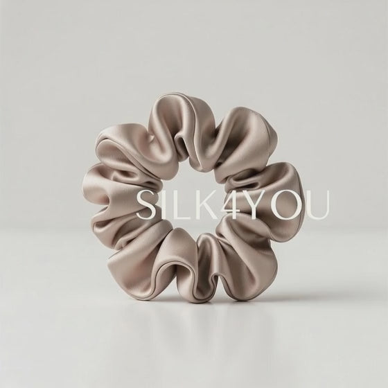 Frotka do włosów 100% Jedwab rozmiar L 150mm TAUPE
